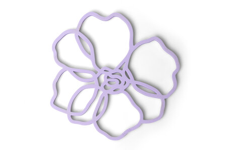 Siliconen pannenonderzetter Anemone Lilac