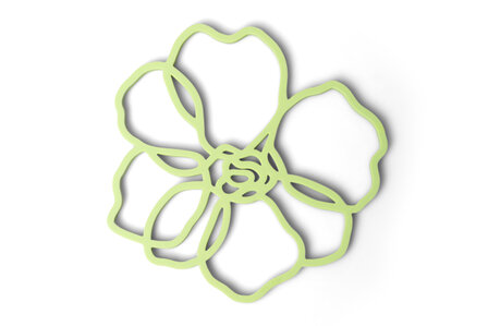 Siliconen pannenonderzetter Anemone Green