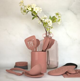 Aardewerk spatelpot Raspberry Pink