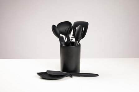 Aardewerk spatelpot Black Pepper