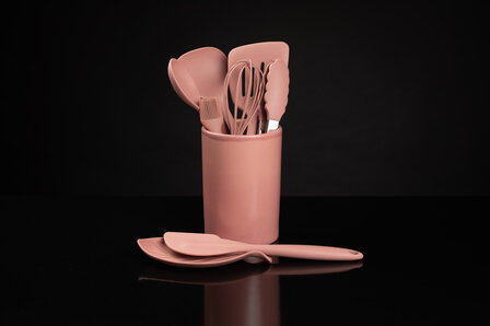 Aardewerk spatelpot Raspberry Pink