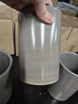 Aardewerk spatelpot Nutmeg Grey B keus