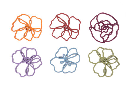 Siliconen pannenonderzetter Anemone Purple