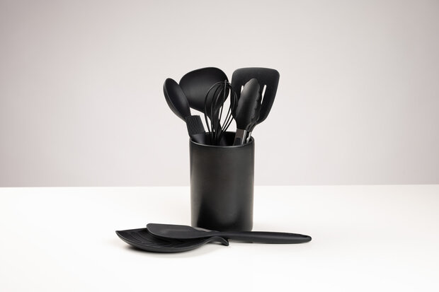 Aardewerk spatelpot Black Pepper