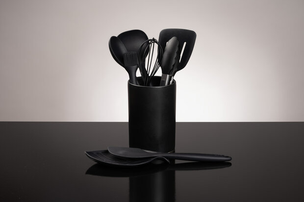 Aardewerk spatelpot Black Pepper