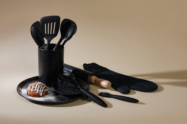 Aardewerk spatelpot Black Pepper