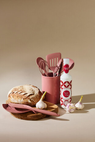 Aardewerk spatelpot Raspberry Pink