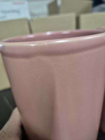 Aardewerk spatelpot Raspberry Pink B keus