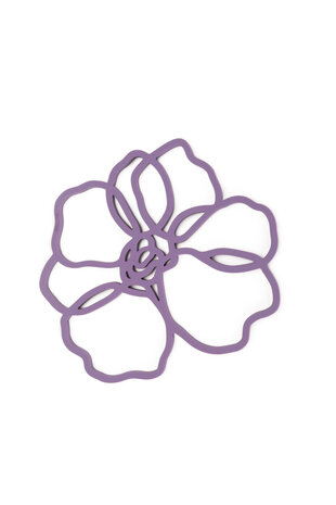 Siliconen pannenonderzetter Anemone Purple