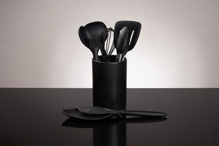 Aardewerk spatelpot Black Pepper